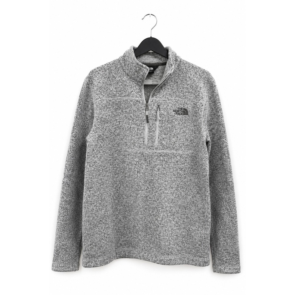 The North Face Gordon Lyons 1/4 Zip Pullover Mens M Gray Fleece Outdoor L300